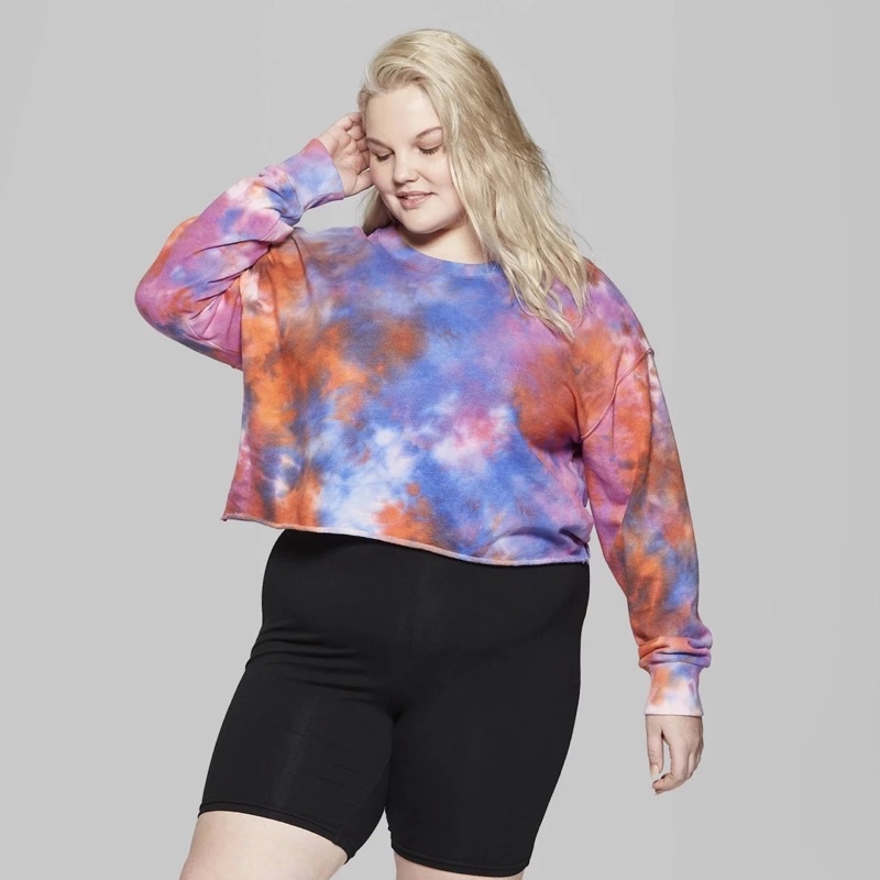 Áo sweater croptop xuất dư