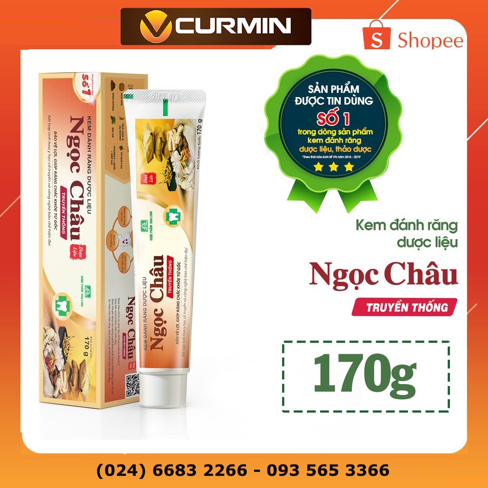 Kem đánh răng dược liệu Ngọc Châu 170g