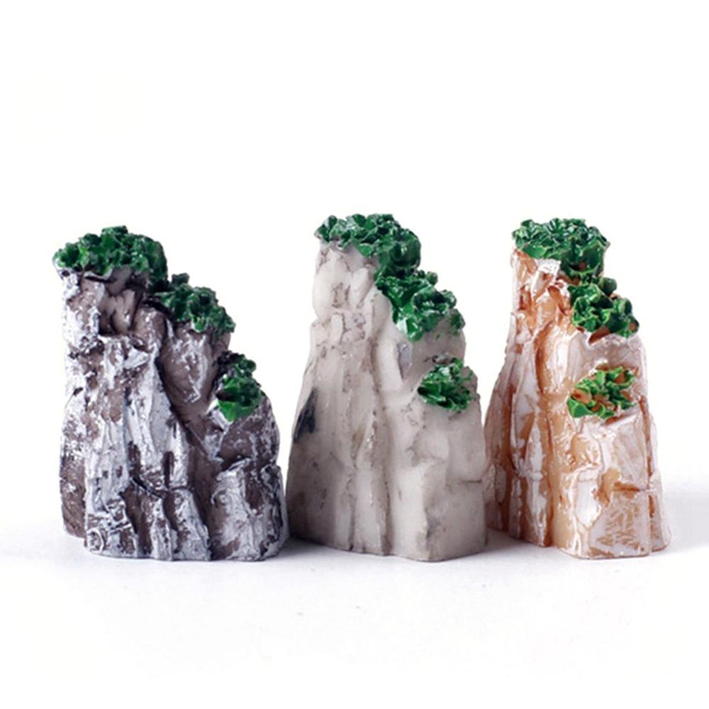 YIYU Mô Hình Ngọn Núi Mini Bằng Nhựa Resin Tự Nhiên Trang Trí Tiểu Cảnh / Sân Vườn DIY
