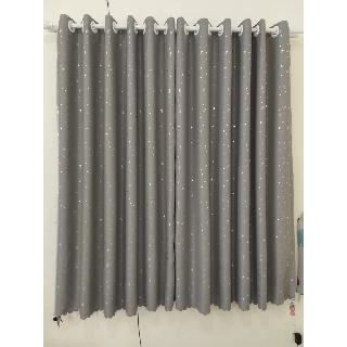Rèm cửa sổ, cửa phòng ngủ chống nắng giá rẻ, hoạ tiết NGÔI SAO TNS-016