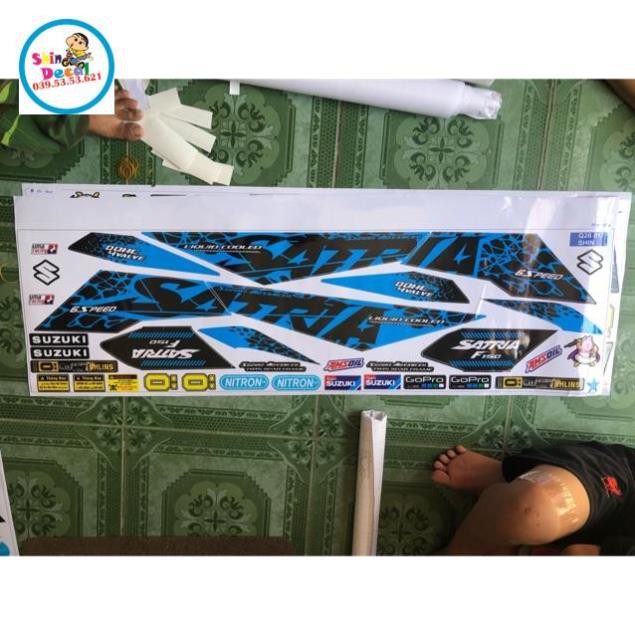 Tem rời satria fi tem 3 lớp ko bay màu