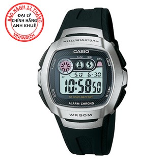 Đồng hồ nam casio dây nhựa điện tử w-210-1avdf - chính hãng casio anh khuê