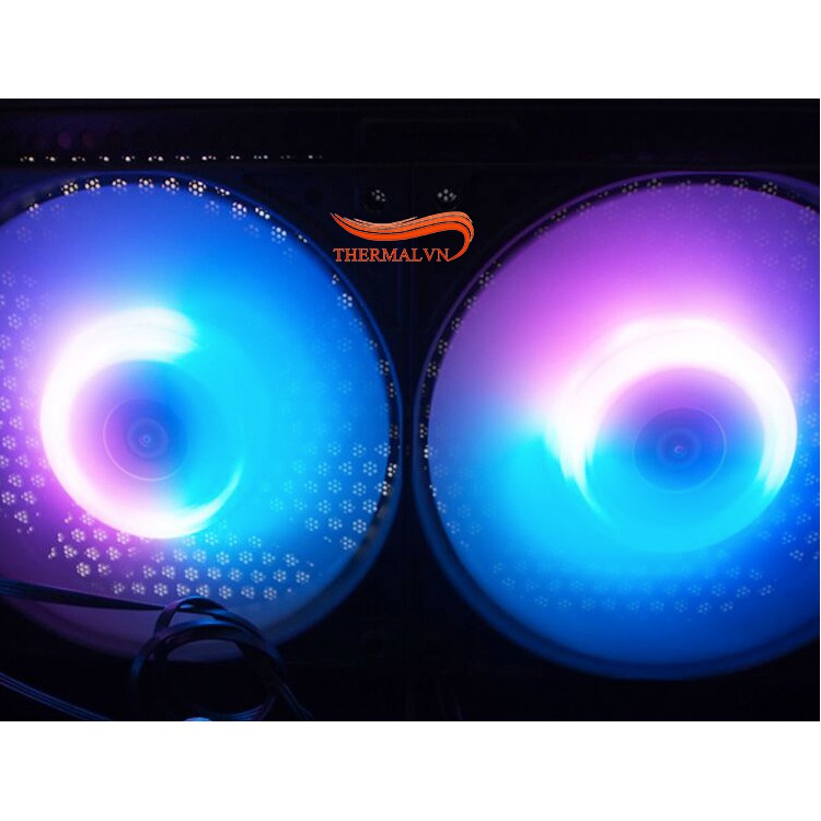 Quạt fan case 12cm Fanner B120 - Hiệu ứng Addressable RGB, thiết kế khung cứng cáp