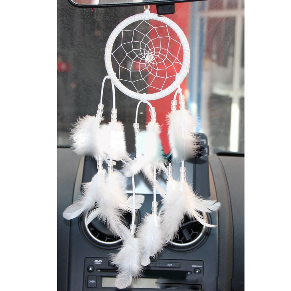 Vòng Ước/ May Mắn Kiểu Bô-hem, Trang Trí Bằng Lông Chim Trắng