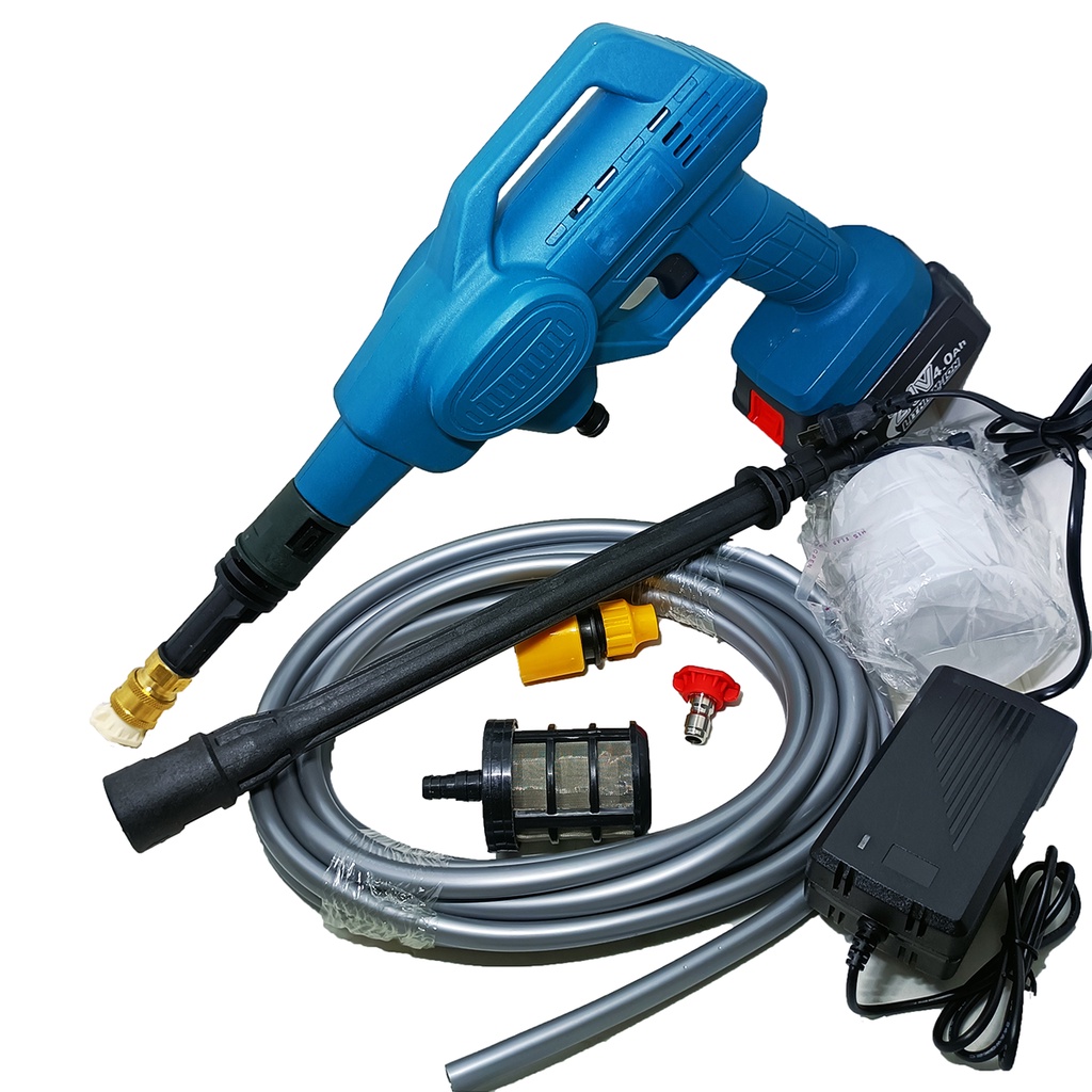 Máy Xịt Rủa Xe Gia Đình Dùng Pin 21V Chân MAKITA Tiện Dụng, Vệ Sinh Điều Hòa, Tưới Cây