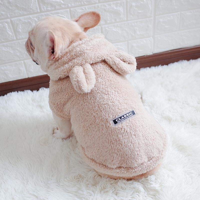 Áo Khoác Vải Nỉ Mềm Mại Giữ Ấm Mùa Đông Cho Thú Cưng