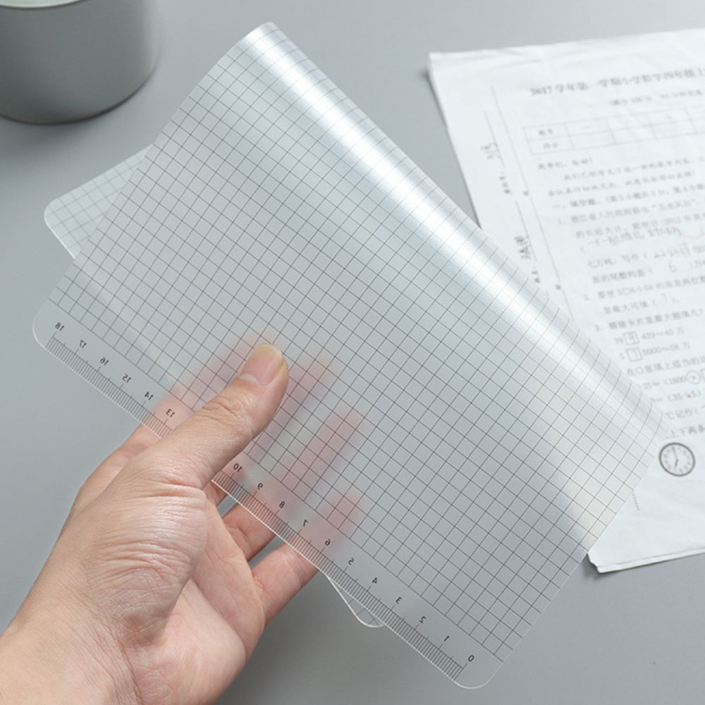 Tấm thước kẹp chống thấm nước trong suốt dùng để vẽ tranh thiết kế tiện dụng