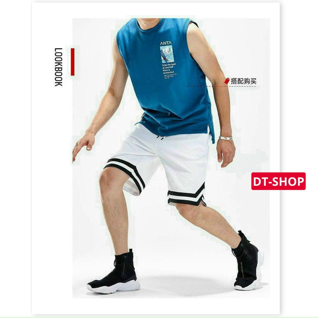 Quần đùi nam nữ unisex ống rộng chất thun poly cao cấp, dày dặn, co giãn nhẹ, chuẩn form dáng sooc thể thao