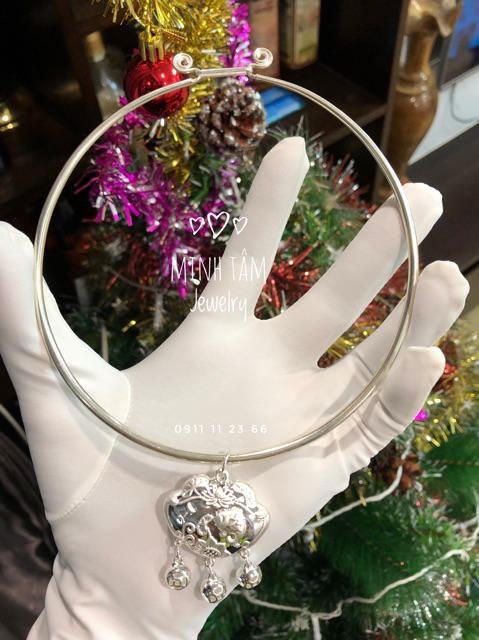 Kiềng bạc ta cho bé-Minh Tâm Jewelry