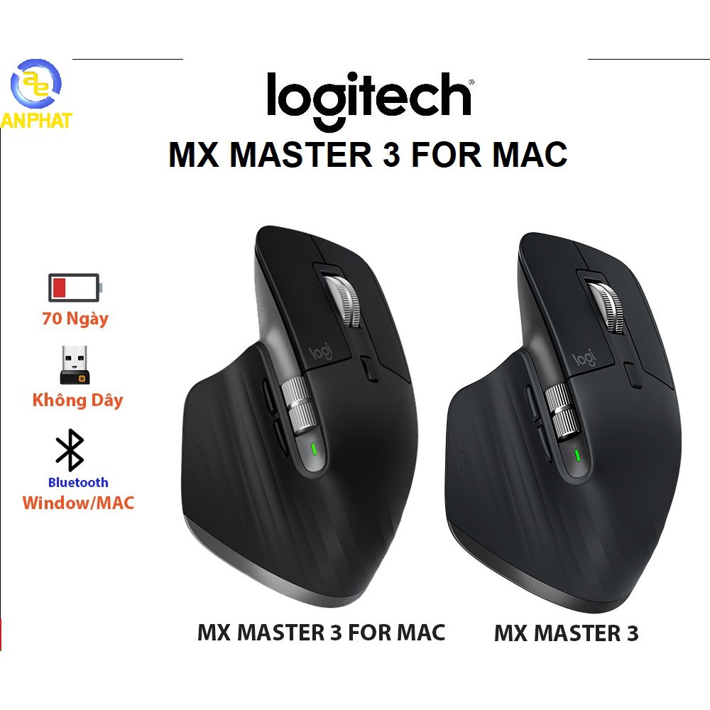 Chuột không dây bluetooth Logitech MX Master 3 For Mac (Macbook, iPad Pro) - Chính hãng