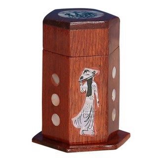 Hộp đựng tăm gỗ hương khảm trai mỹ nghệ cao cấp