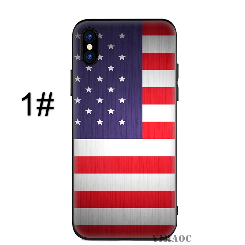 Ốp điện thoại in hình cờ mỹ dễ thương cho IPHONE 5 5S SE 6 6S 6/6S PLUS 7/8 7/8 PLUS X XSMAX XR XS