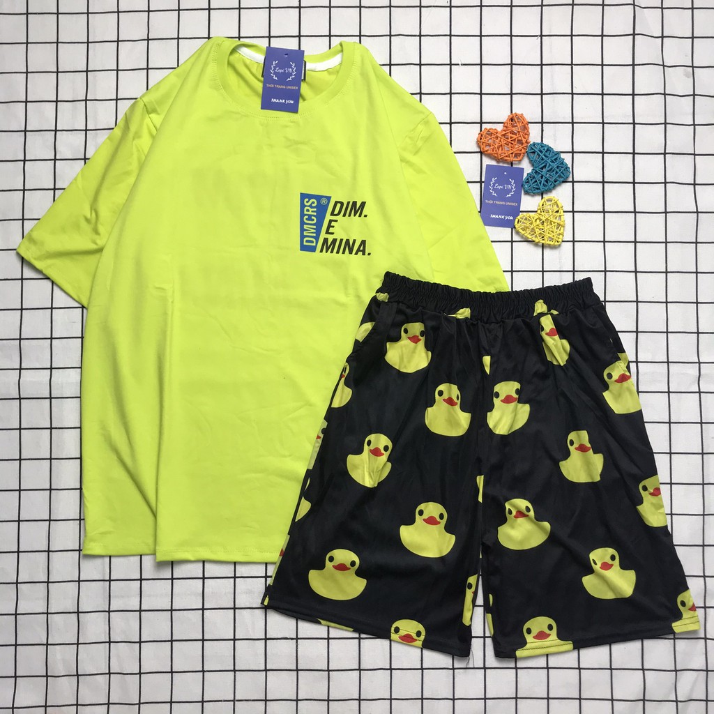 Set Đồ Bộ Hoạt Hình Unisex cartoon 3D Cute -Lapi VN, Vải Thun Cotton,Đồ Bộ Nam Nữ, Freesize Đến 70kg