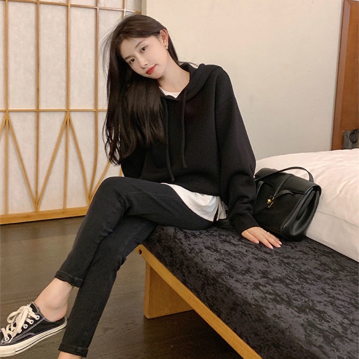 Áo hoodie dáng rộng thời trang thu đông cho cặp đôi