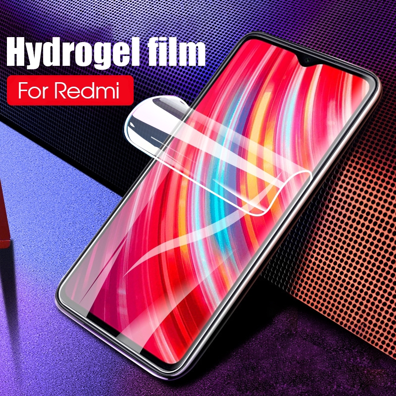 Màng phim HD hydrogel mềm che phủ toàn diện dành cho Xiaomi Redmi Note 8 7 6 Pro Mi 8 9 SE Lite