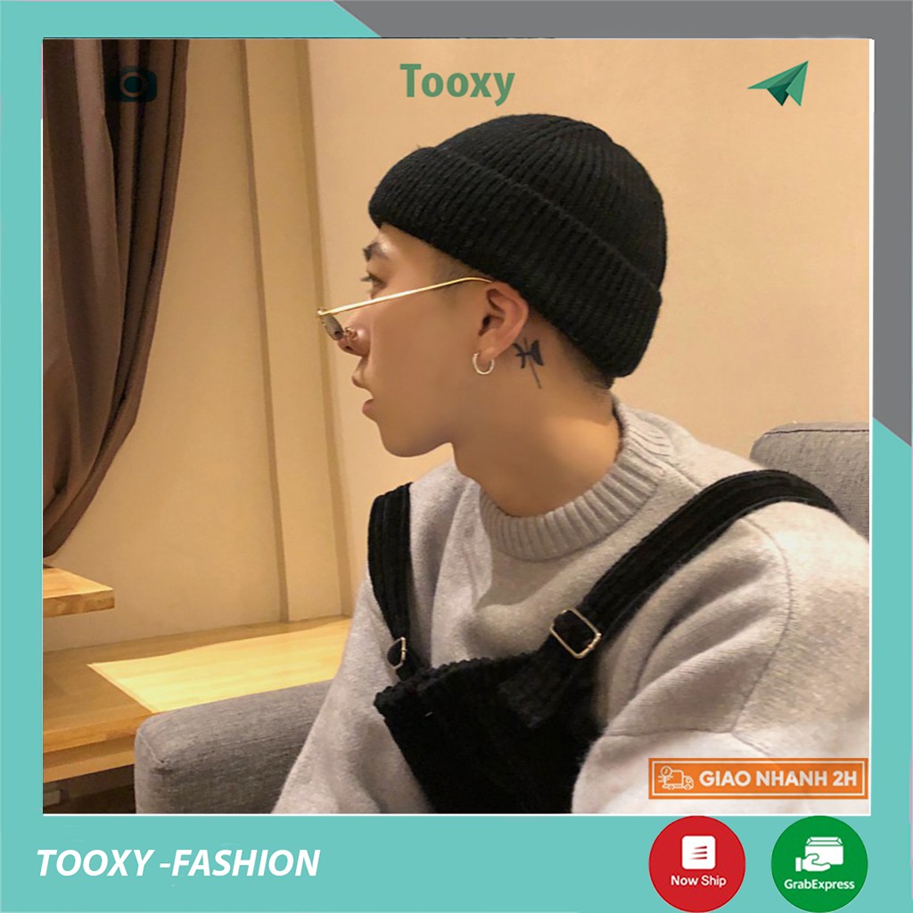 Mũ len nam nữ Tooxy Màu Trơn Nón len beanie phong cách hip hop hàn quốc