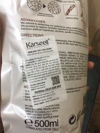 Kem ủ tóc collagen Karsell
