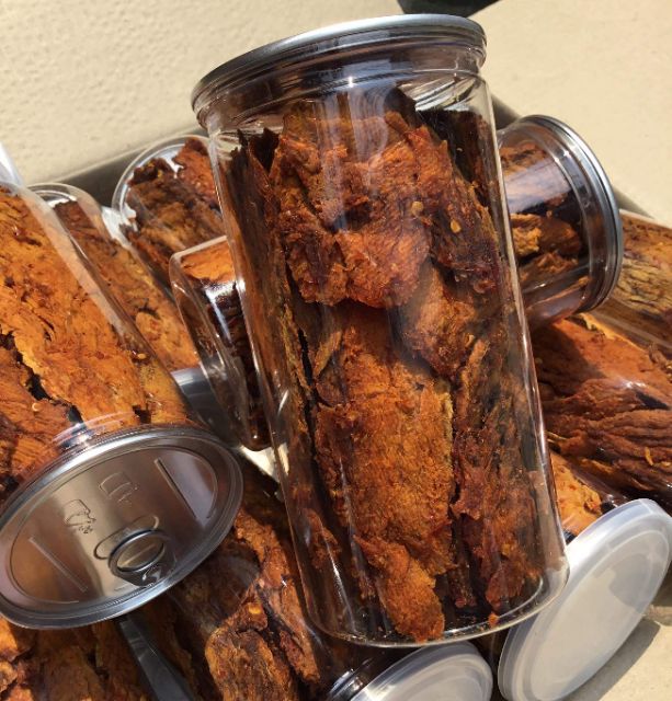 Khô bò hồng ngự vụn lớn loai 1 lon 250gr/120k | BigBuy360 - bigbuy360.vn