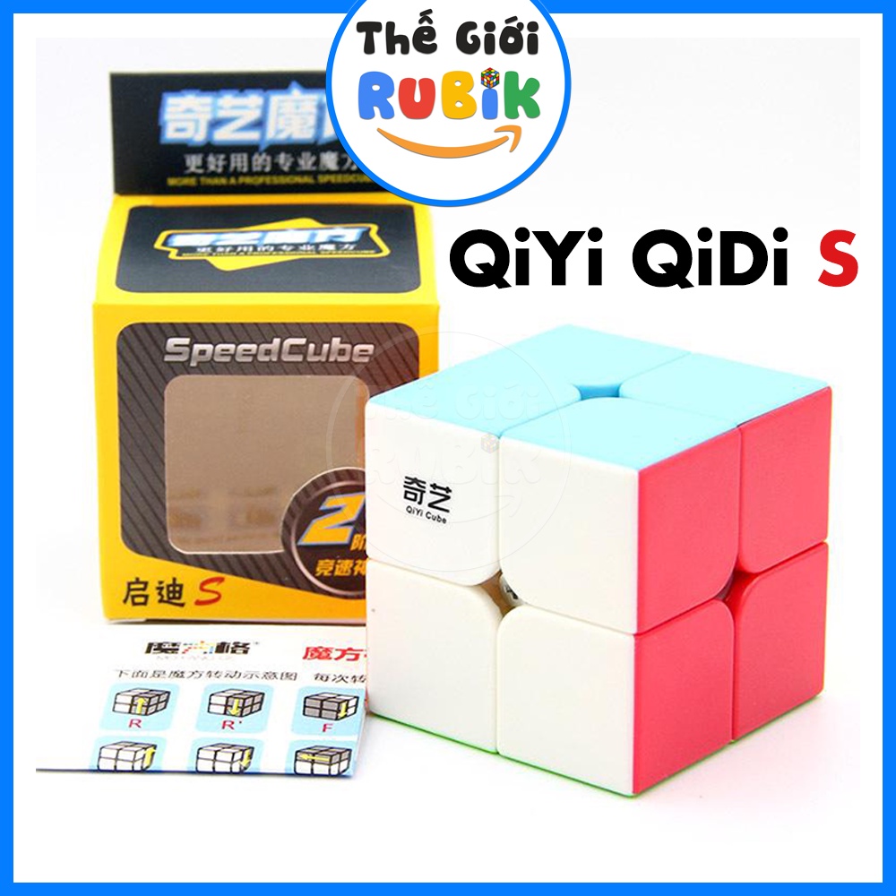Rubik 2x2 QiYi QiDi S 2x2 Chất Lượng Cao Giá Rẻ Viền Đen, Không viền | Thế Giới Rubik