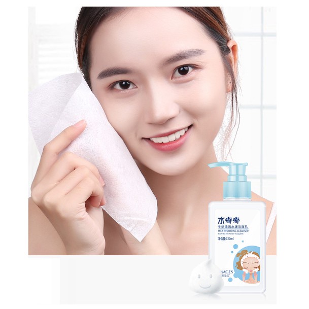 Sữa rửa mặt Làm sạch sâu - Cấp nước - Dưỡng ẩm sâu Images Milk Hydrating Cleanser 120ml