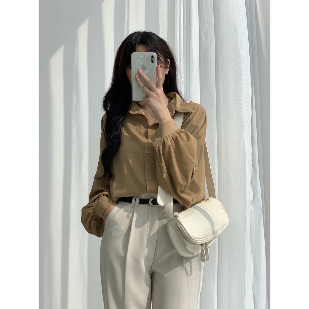 Áo sơ mi tay bồng đuôi tôm A2201 SUSTORE