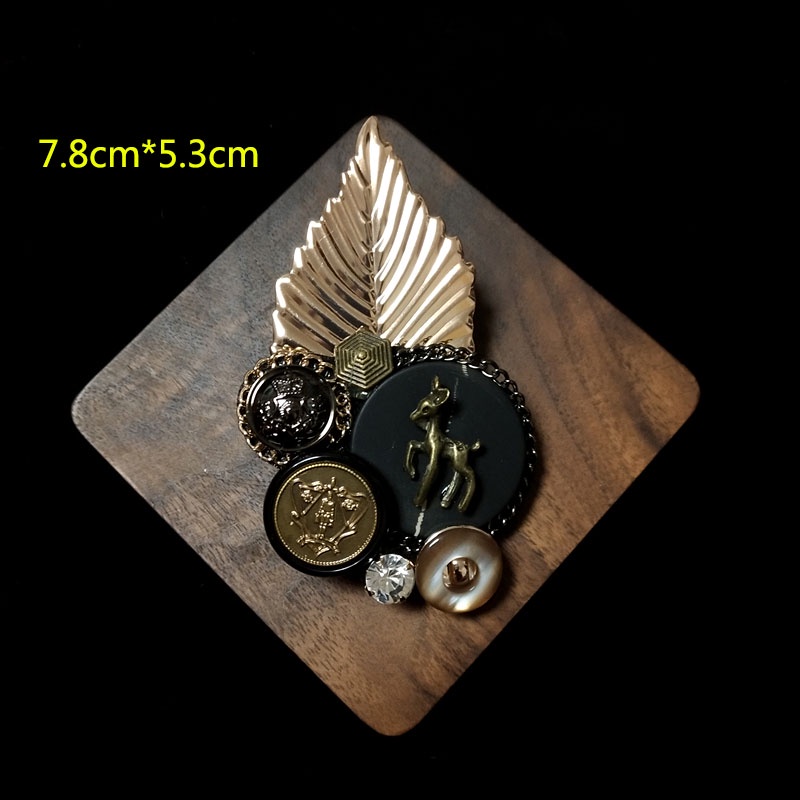 Ghim cài áo đính nơ / đính đá phong cách vintage nhiều mẫu tùy chọn dành cho nữ