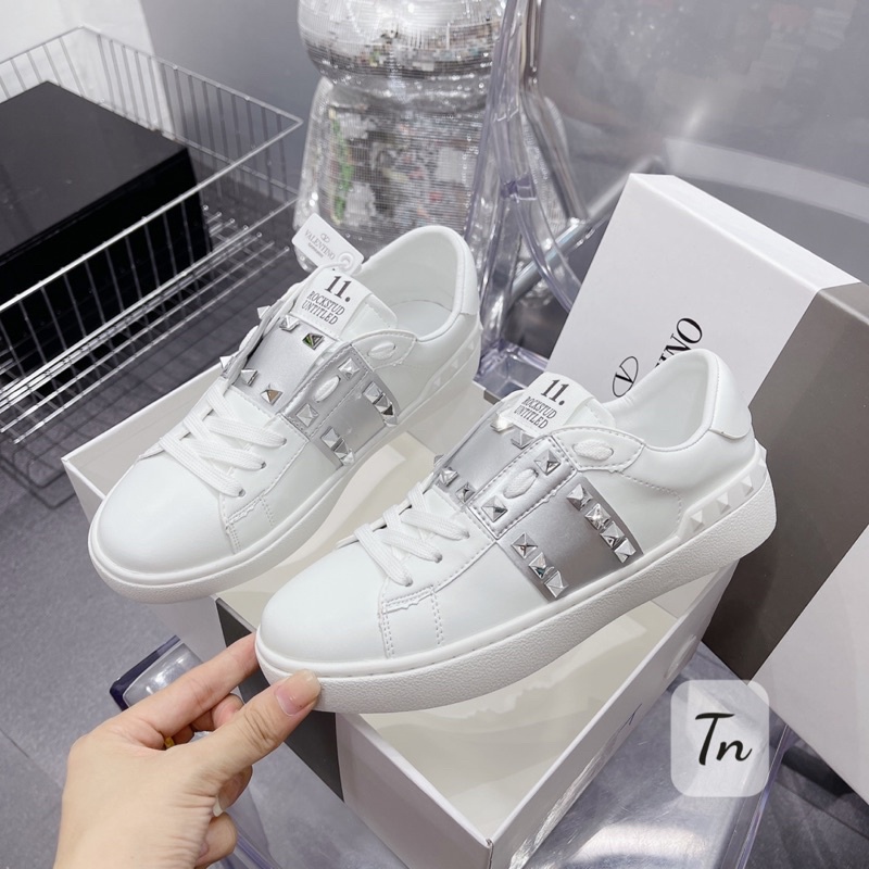 Giày thể thao valen viền ngang tán đinh fullbox