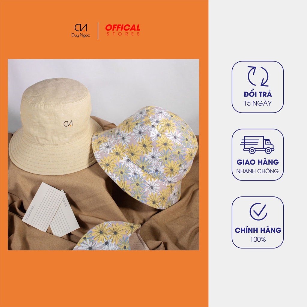 Nón Bucket Trẻ EM Hoa Dã Quỳ Duy Ngọc Cao Cấp - BST &quot;CẢM HỨNG MÙA XUÂN&quot;- UNISEX(9899)