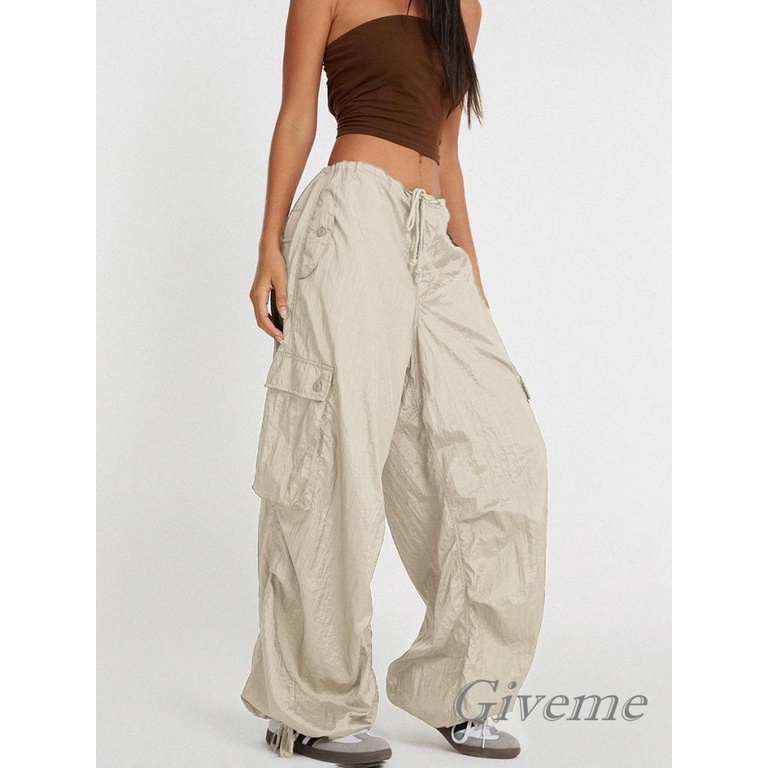 Quần Dài Nữ Lưng Thấp Dây Rút Thời Trang