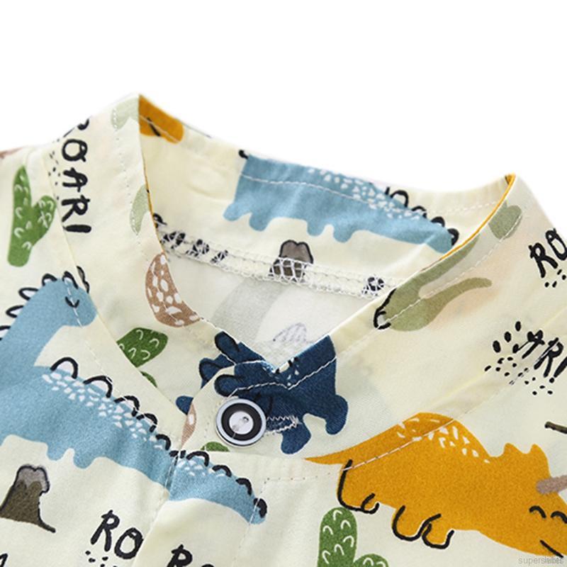 Set Áo Thun Tay Ngắn 2 Lớp + Quần Dài Đáng Yêu Dành Cho Bé Trai 1-4 Tuổi