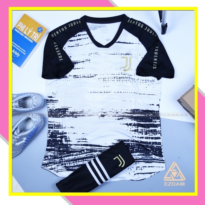 Bộ quần áo đá bóng Juventus Thái Lan AAA 20-21 cao cấp , Bộ áo đá banh JUVENTUS chất polieste thấm hút mồ hôi