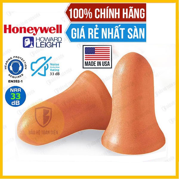 [HÀNG MỸ] Bịt tai chống ồn Honeywell Max1 - Nút bịt tai chống ồn đi ngủ, đi tàu xe. Giảm ồn đến 50-90% khi đeo khít