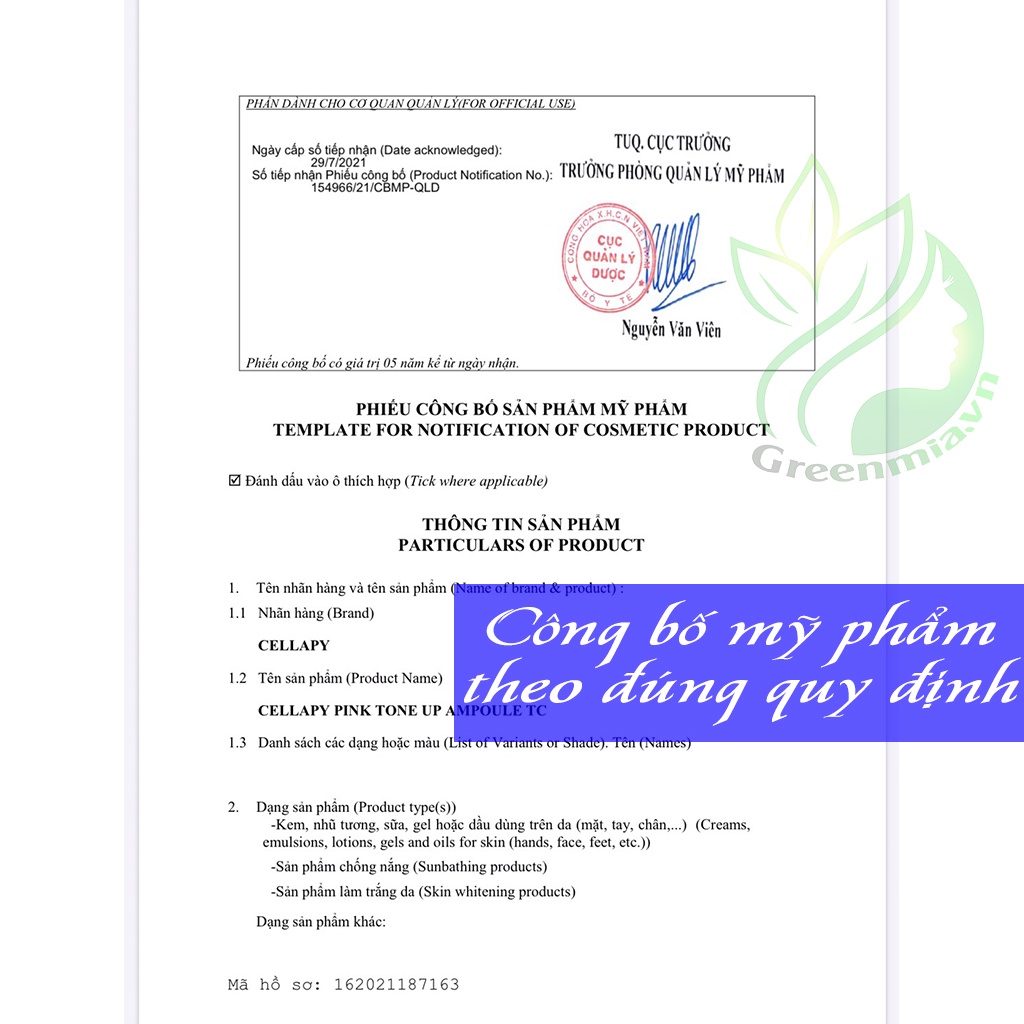 Serum Cellapy Pink Tone Up Ampoule SPF35 PA+++ 30ml Dưỡng Trắng Hồng Chống Nắng [MẪU MỚI NHẬP KHẨU CHÍNH HÃNG]