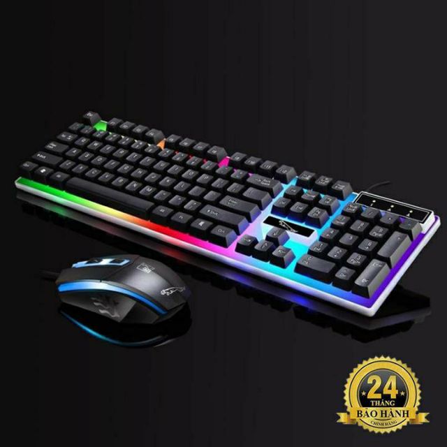 Bộ Bàn Phím Kèm Chuột Máy Tính Con Báo Có LED 7 Màu Ấn Tượng | BigBuy360 - bigbuy360.vn