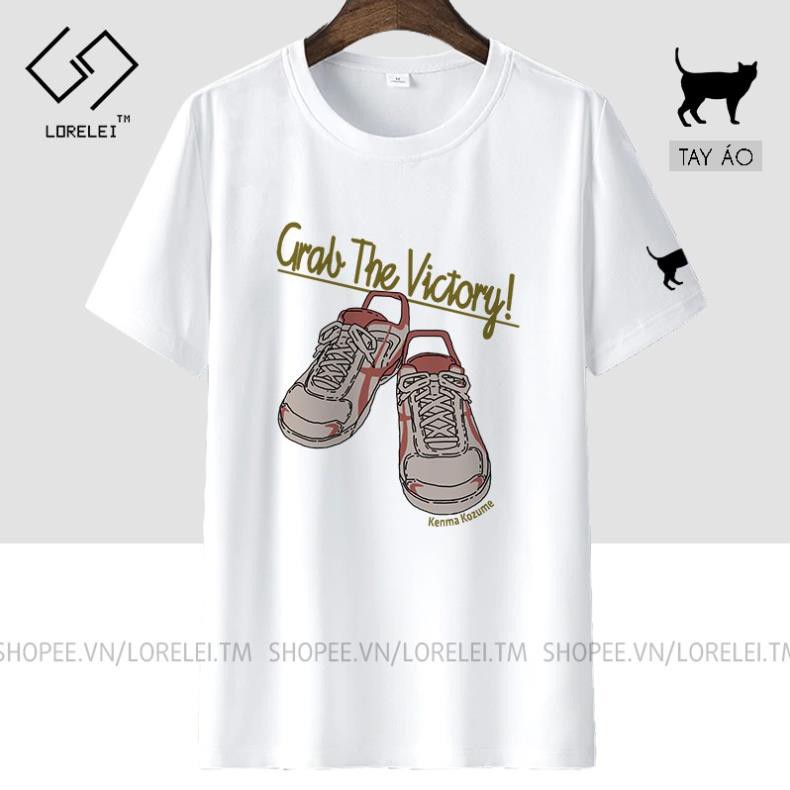 Áo thun Haikyu Kenma Kozume (White/Red) ngắn tay