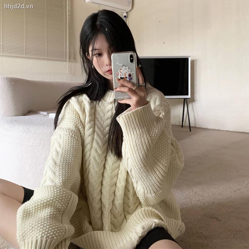 ஐ Áo sweater dệt kim chui đầu cổ tròn dáng rộng kiểu Hàn Quốc thời trang thu đông mới cho học sinh nữ 7 ngày]
 | BigBuy360 - bigbuy360.vn