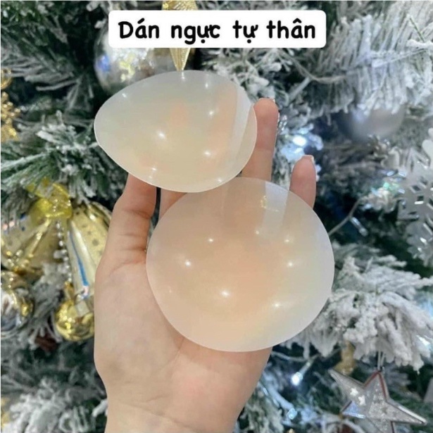 Miếng dán ngực silicon nhiệt tự thân EBLIN dán ti siêu mỏng ôm khít Sẵn Hàng