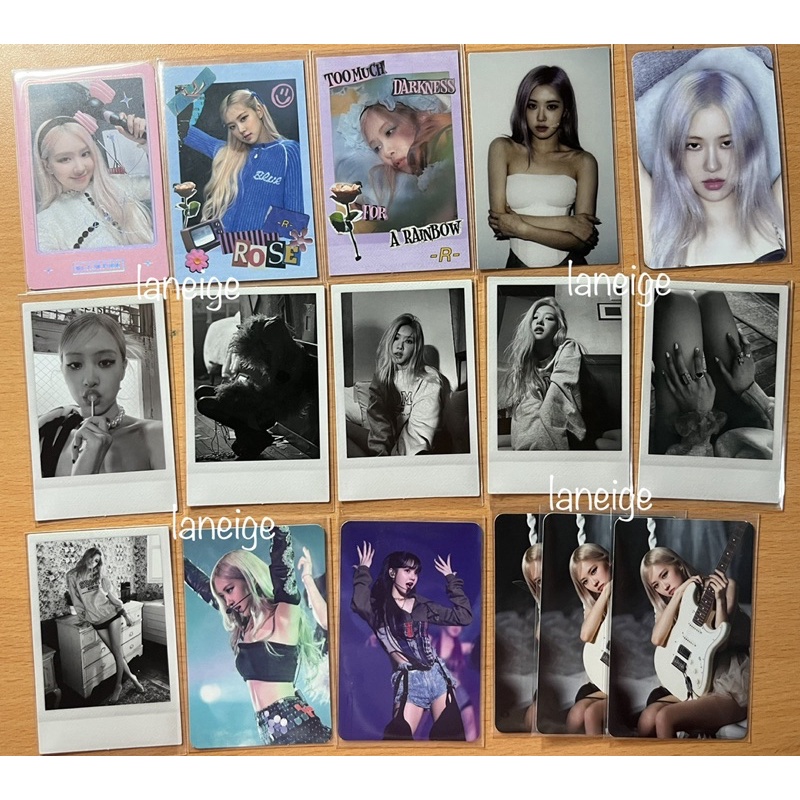 (official) bộ ảnh card tổng hợp rosé