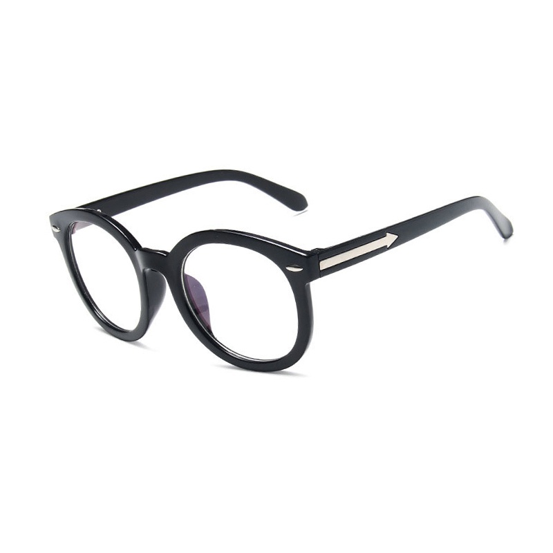 Mắt kính SAMJUNE gọng tròn màu đen phong cách cổ điển cho nam nữ