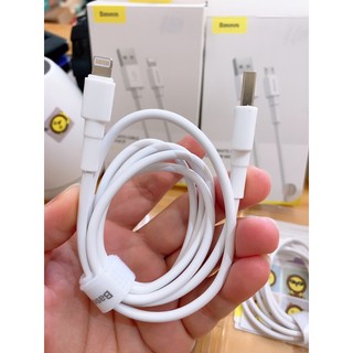 Cáp sạc siêu nhanh 2.4a mini white baseus cho iphone/ipad/android