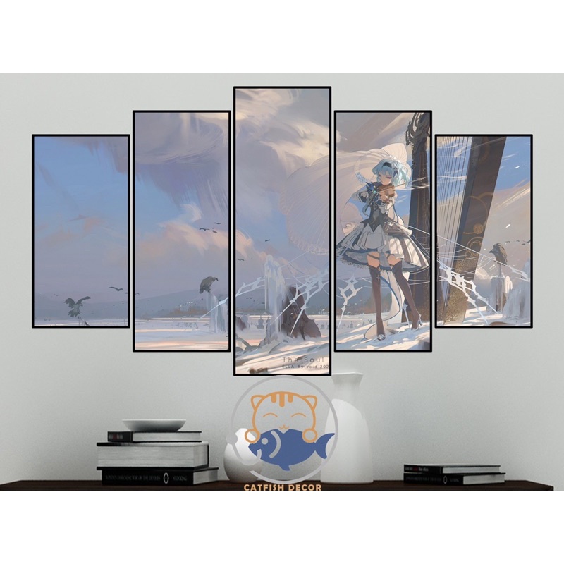 TRANH DÁN TƯỜNG trang trí phòng decor phòng chủ đề game GENSHIN IMPACT - BỘ 2
