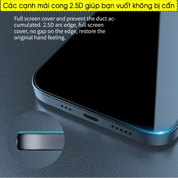 Dán cường lực chống nhìn trộm iPhone 12 Pro Max / 12 / 12 Pro Nillkin Guardian - Hàng Chính Hãng.