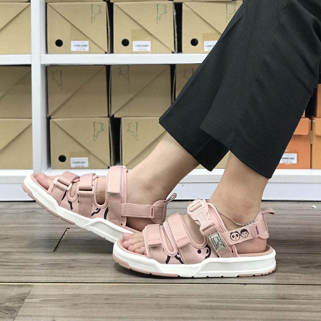 Giày Sandal MOL Nữ 3 Quai Ngang Quai Hậu Tháo Rời Êm Bền Phù Hợp Đi Học Đi Làm Đi Du Lịch Mã MS1801