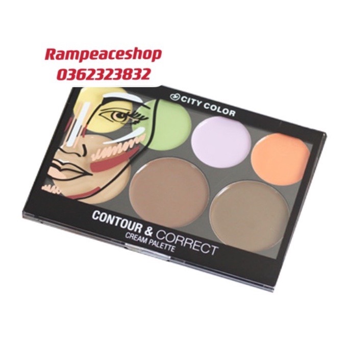 Bảng Tạo Khối 7 Ô CITY COLOR Contour &amp; Correct Pro Cream Palette