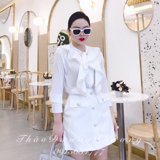 Set dạ trắng hàng thiết kế