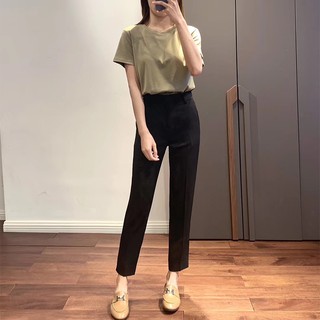 Quần tây nữ vải tuyết mưa, quần âu nữ công sở lưng cao form đẹp