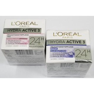 Bộ Kem Dưỡng Da Loreal Hydra Active 3 Ngày Và Đêm
