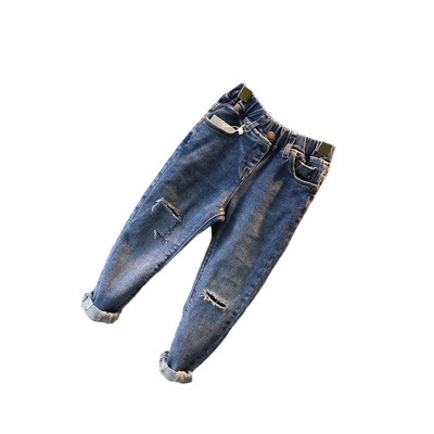 Quần Jeans Dài Thời Trang Cho Bé Trai Gái Từ 3-8 Tuổi