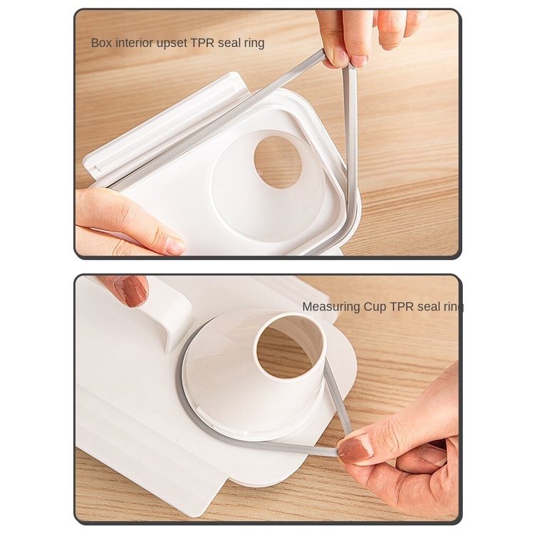 A-LIFE Hộp Đựng Bột Giặt Bằng Nhựa Cỡ Lớn Có Nắp Đậy Tiện Dụng