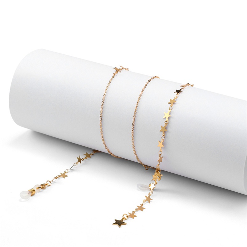 Dây Xích Gắn Mắt Kính Đeo Cổ Hình Ngôi Sao